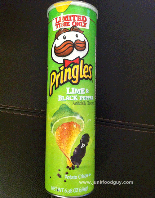 Review Limited Time Only Sea Salt & Pepper Pringles and Lime & Black