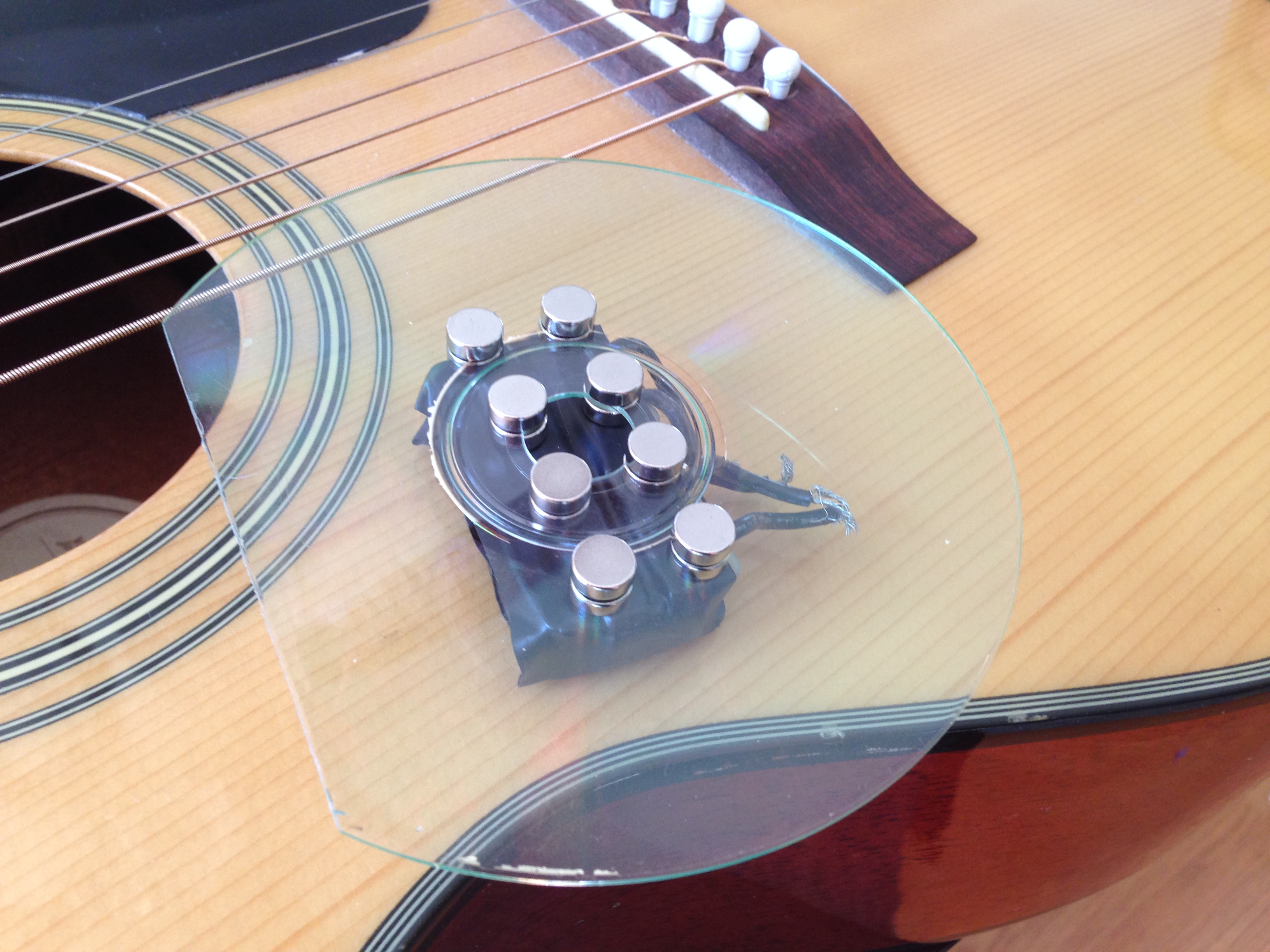 9 Volt Power Adapter Acoustic Guitar Removeable Pickup Junk Shop Audio