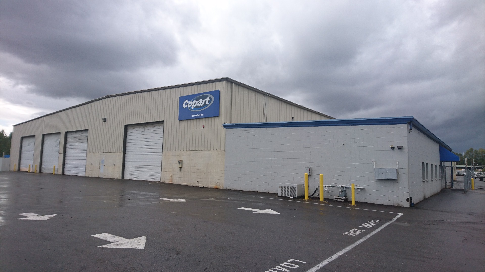 Copart Portland South Auto auction In Woodburn OR 97071 Junkyard Map