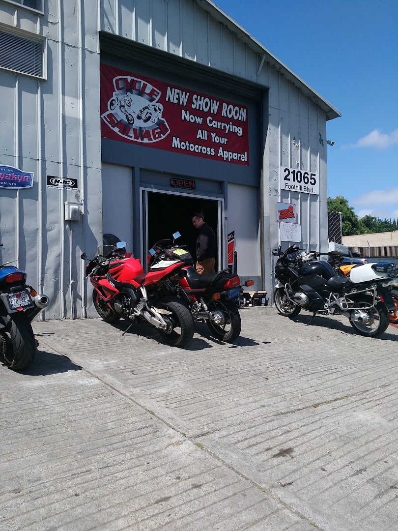 Cycle Salvage Motorcycle parts store In Hayward CA 94541 Junkyard Map