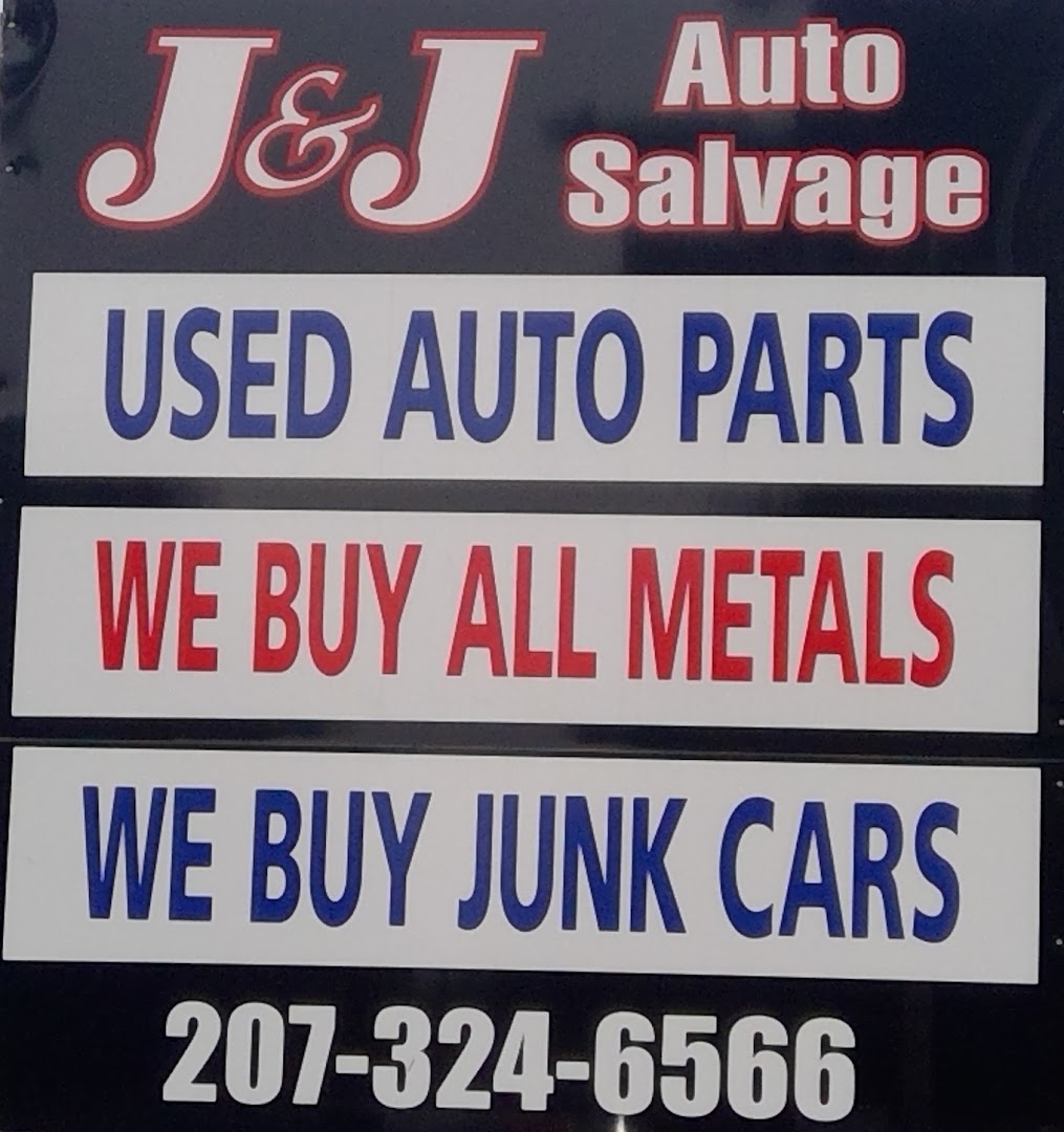 J & J Auto Sales & Salvage Used auto parts store In Alfred ME 4002