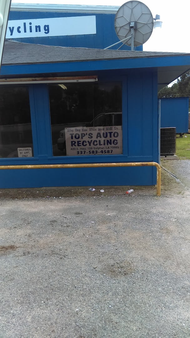 Tops Auto Recycling Auto parts store In Sulphur LA 70665 Junkyard Map