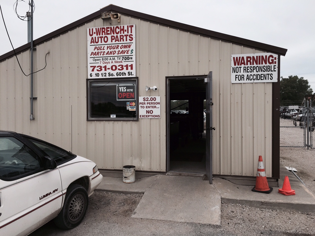 U Wrench It Used auto parts store In Omaha NE 68117 Junkyard Map