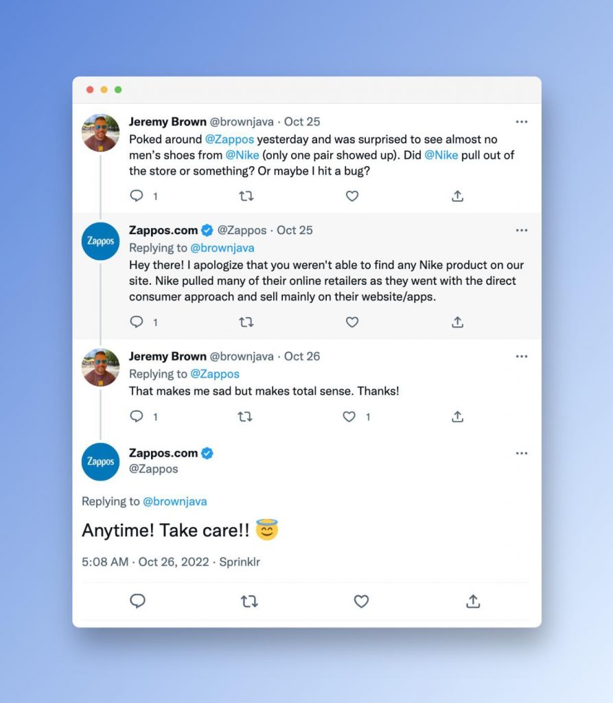 ZAPPOS’ Social Media Customer Service Performance Juphy