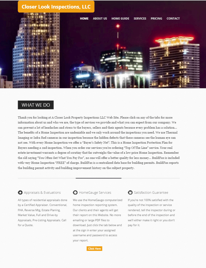 Closer Look LLC Home Inspector