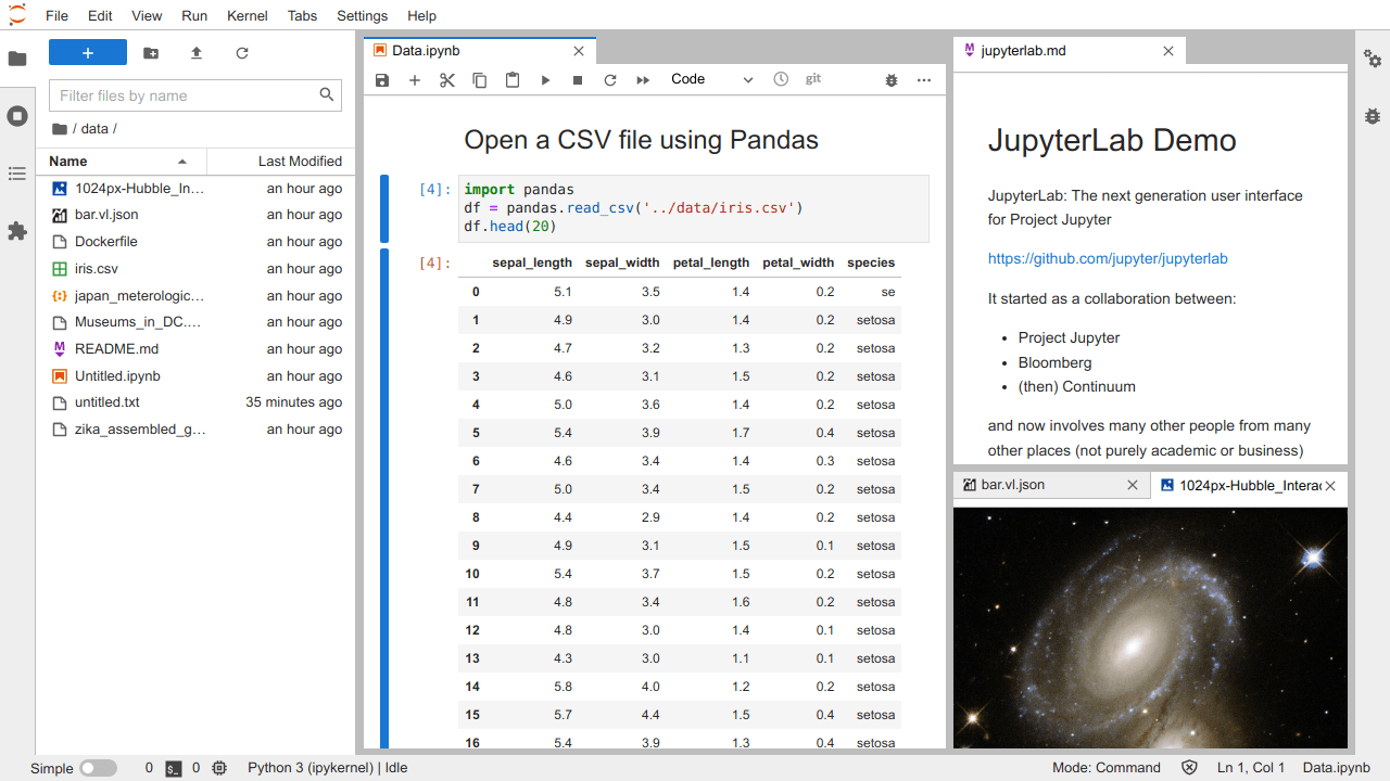 Overview — JupyterLab 3.6.7 documentation