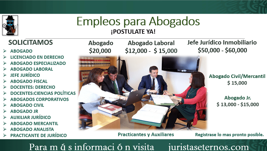 ≫ ⚖️Empleos para Abogados Juristas Eternos【2020 】🥇
