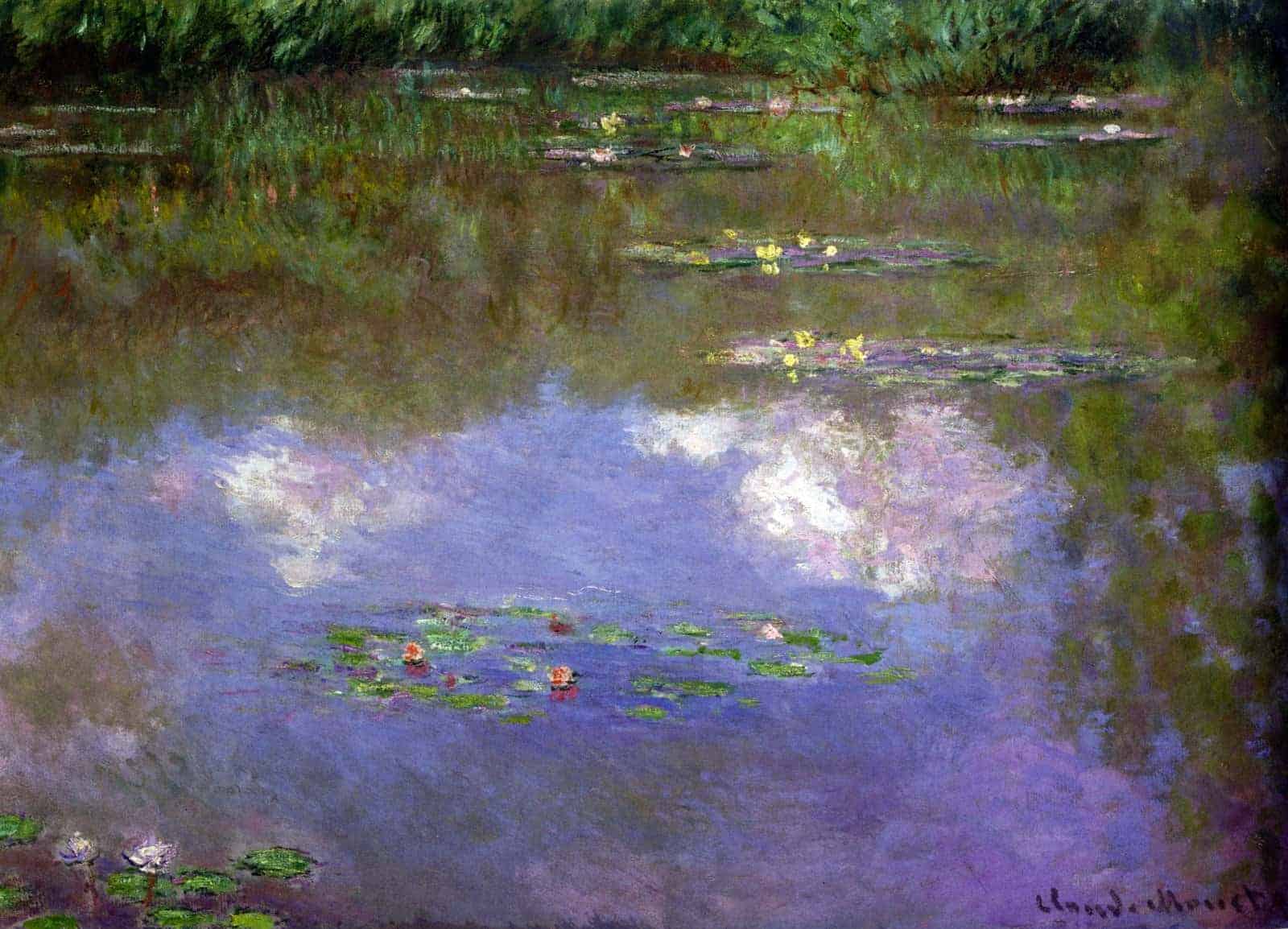 Water Lilies, the Clouds by Claude Monet