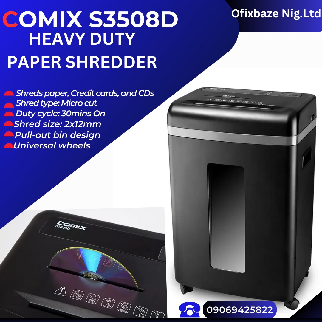 Comix S3508D Shredder Heavy Duty Jusel market place