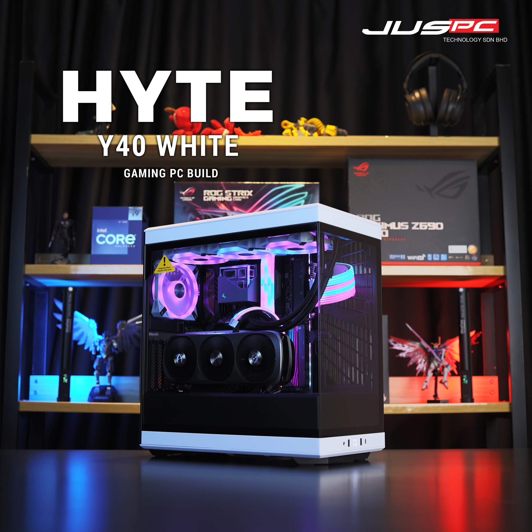 【HYTE Y40 White Gaming PC Build】 JusPC