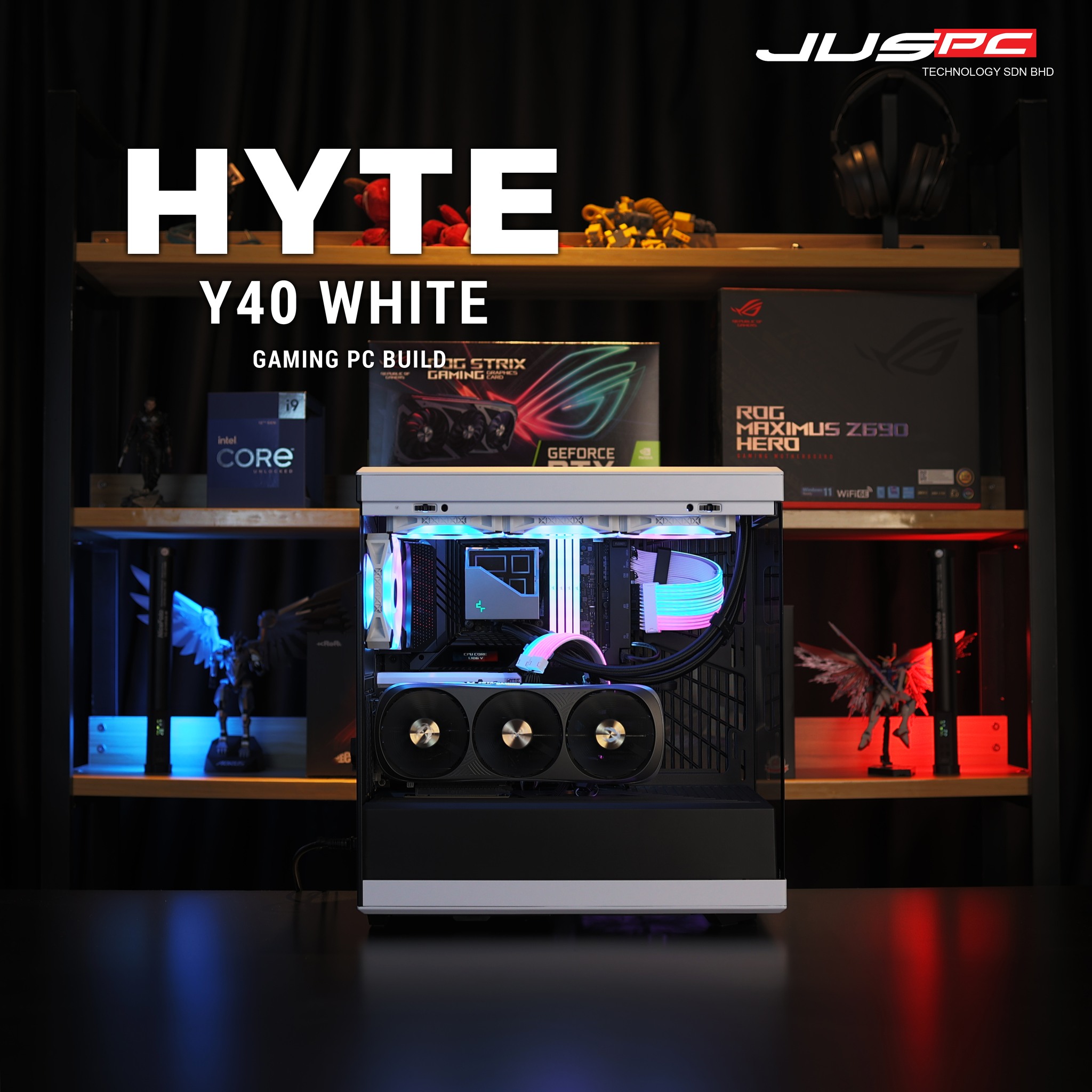 【HYTE Y40 White Gaming PC Build】 JusPC