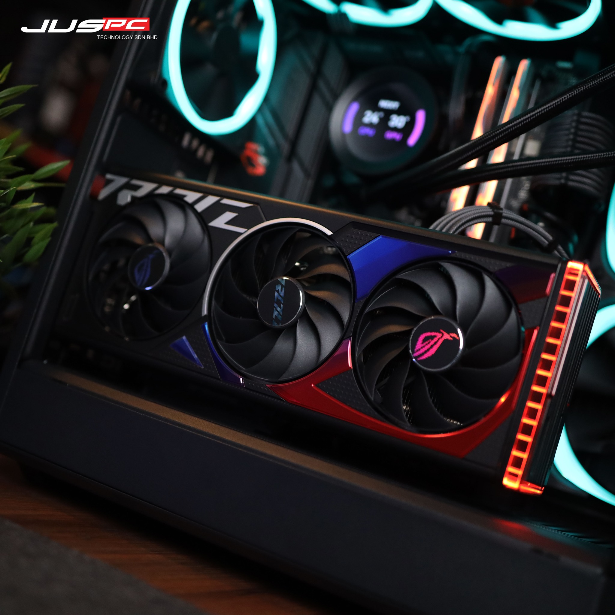 【HYTE Y60 Fish Tank PC Setup】 JusPC