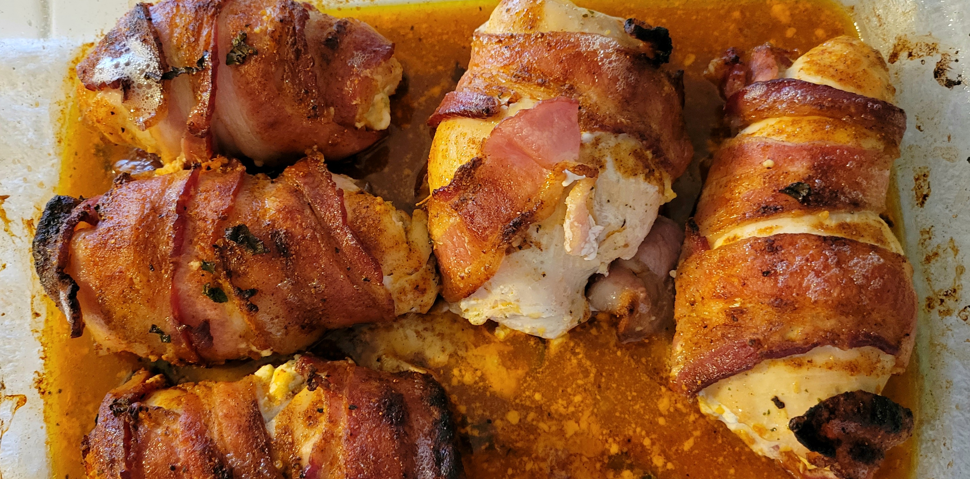 Bacon Wrapped Stuffed Chicken Just2note