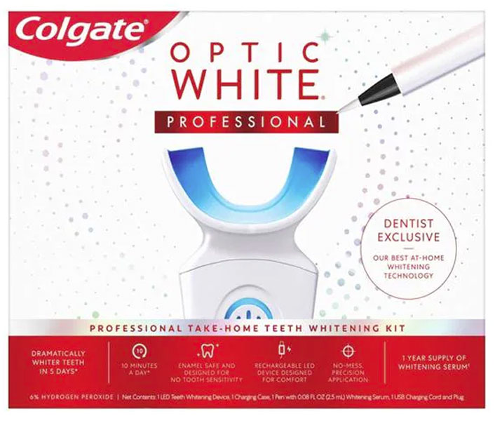 Colgate Optic White Take Home Tooth Whitening Complete Kit 6 Hp