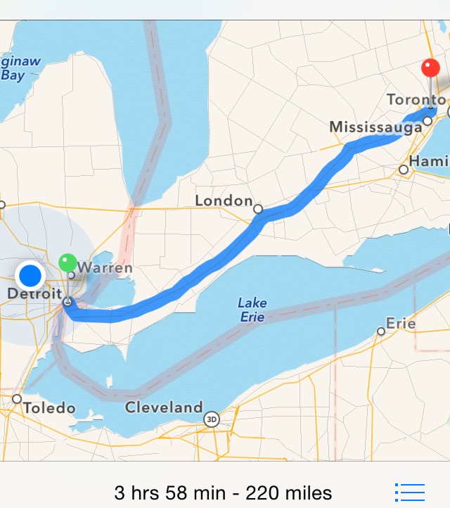 Getting to Toronto Airport from Detroit Flying vs Driving Just a