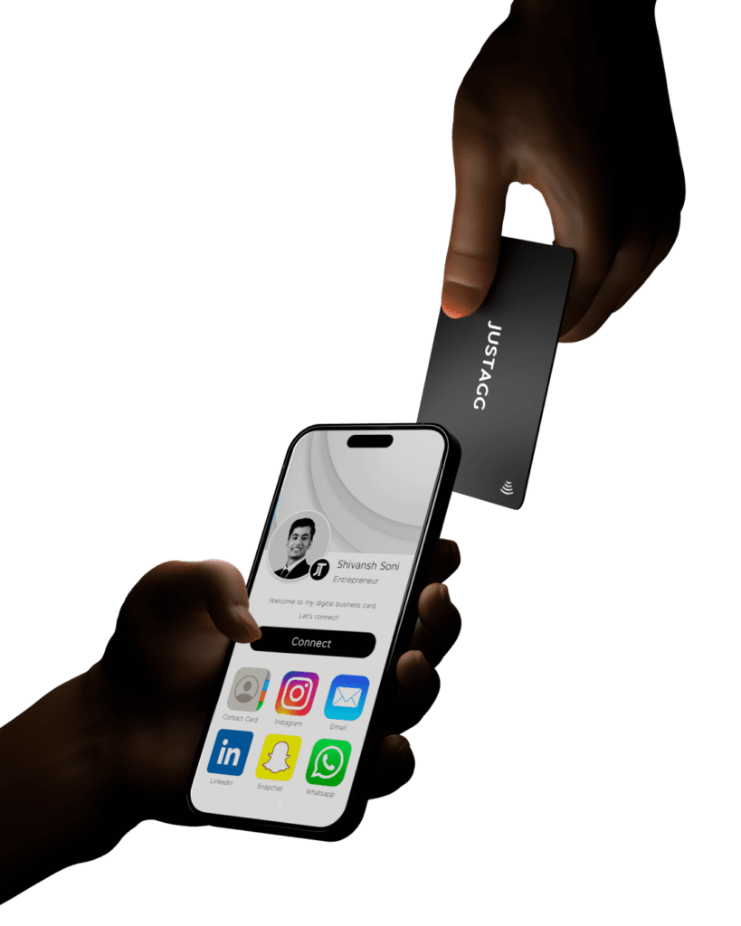 Justagg Digital Black Business Card