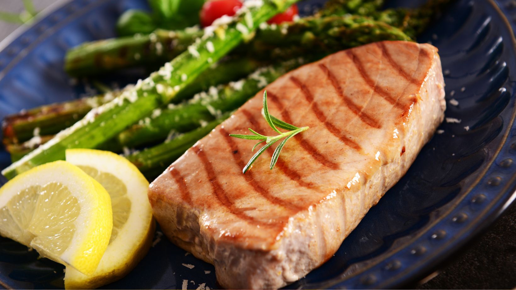 What temperature should tuna steaks be cooked to? JustALittleBite