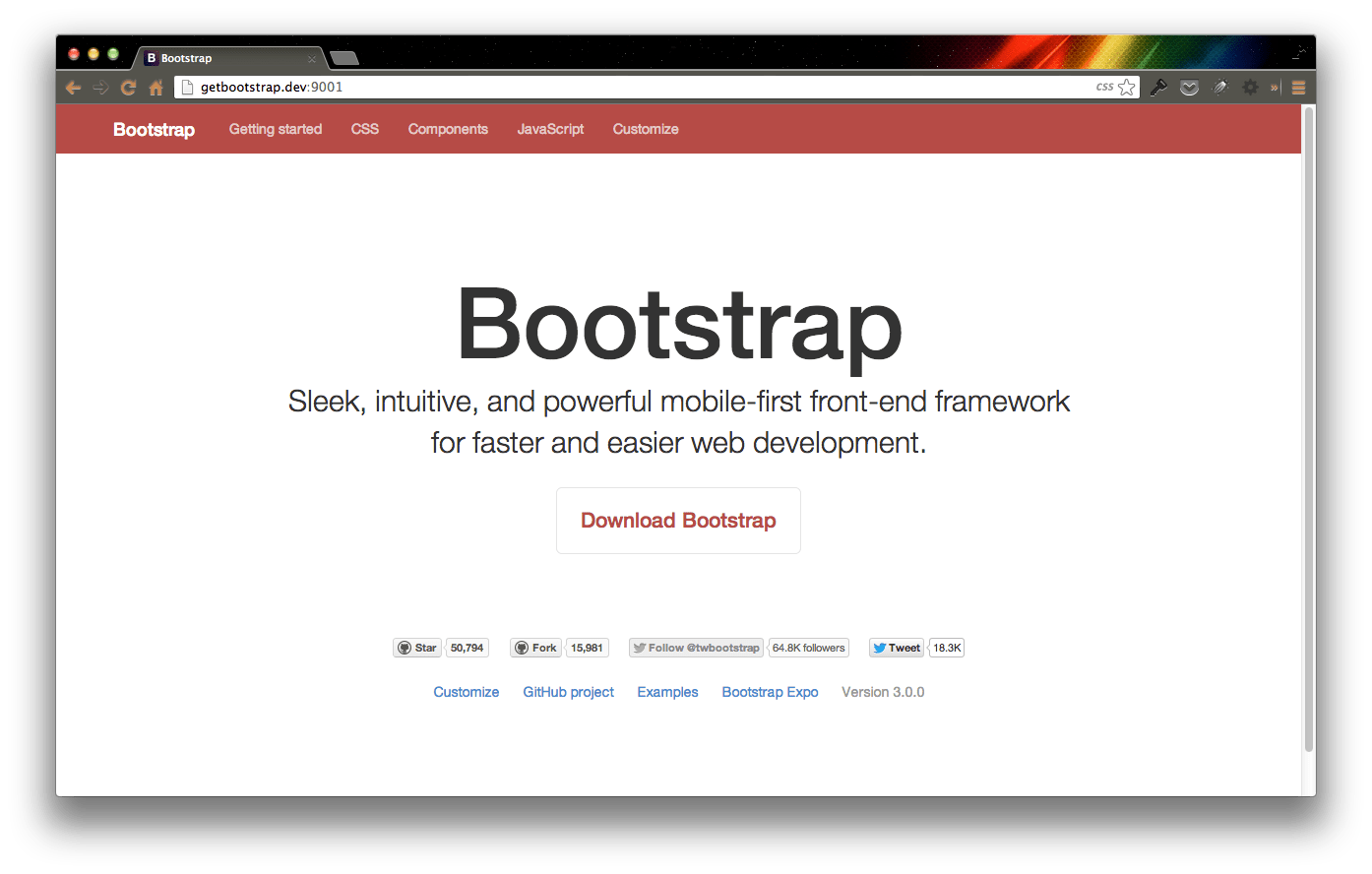 How to Reference Twitter Bootstrap Documentation Locally, and Offline