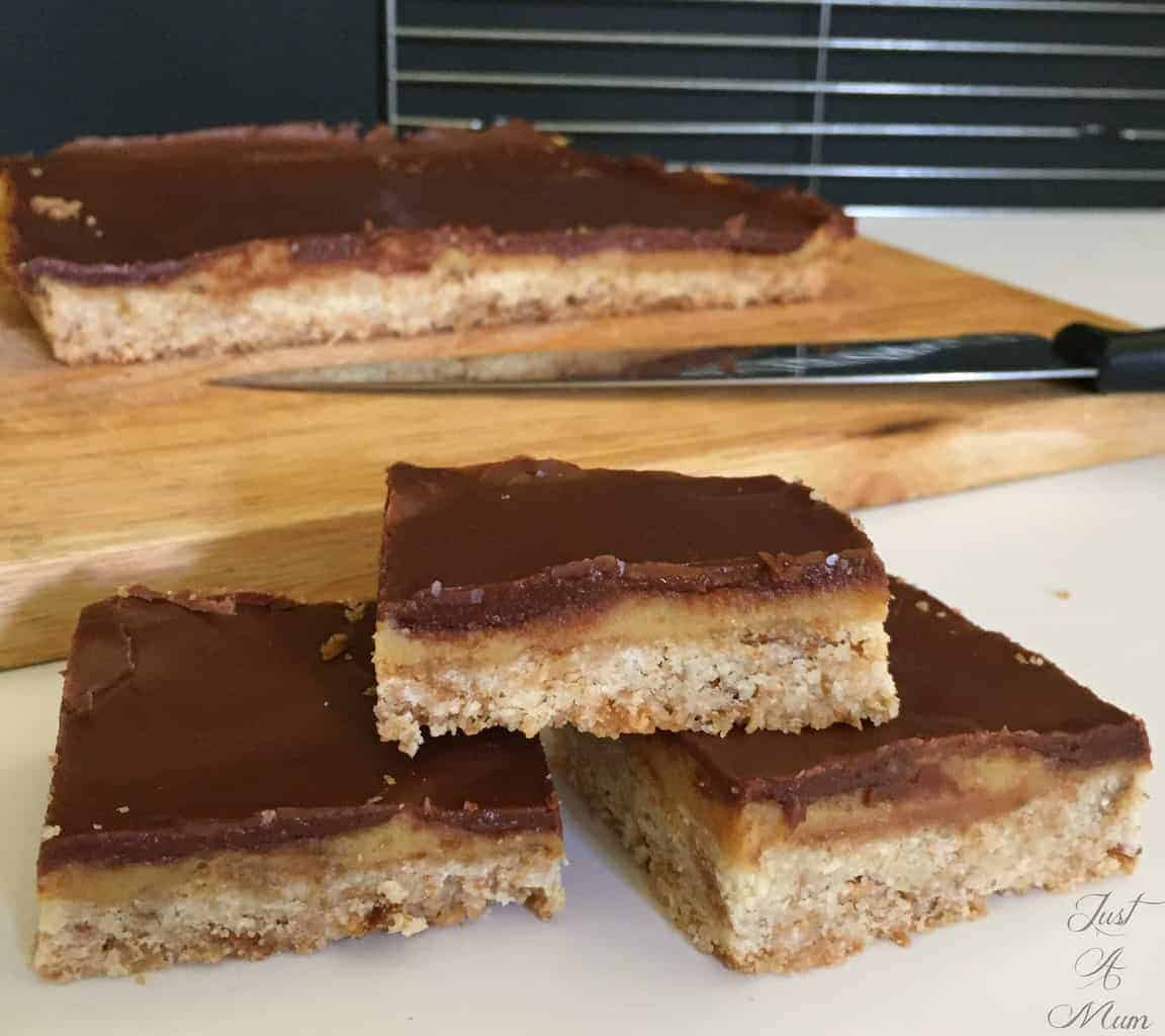 Chocolate Caramel Weetbix Slice Just a Mum