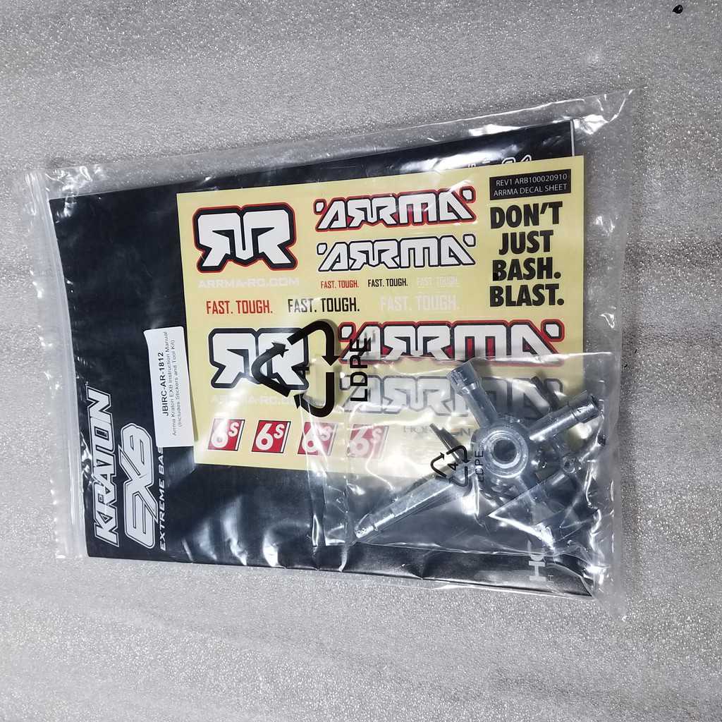 Arma 6s Kraton EXB Instruction Manual (includes stickers and tool kit