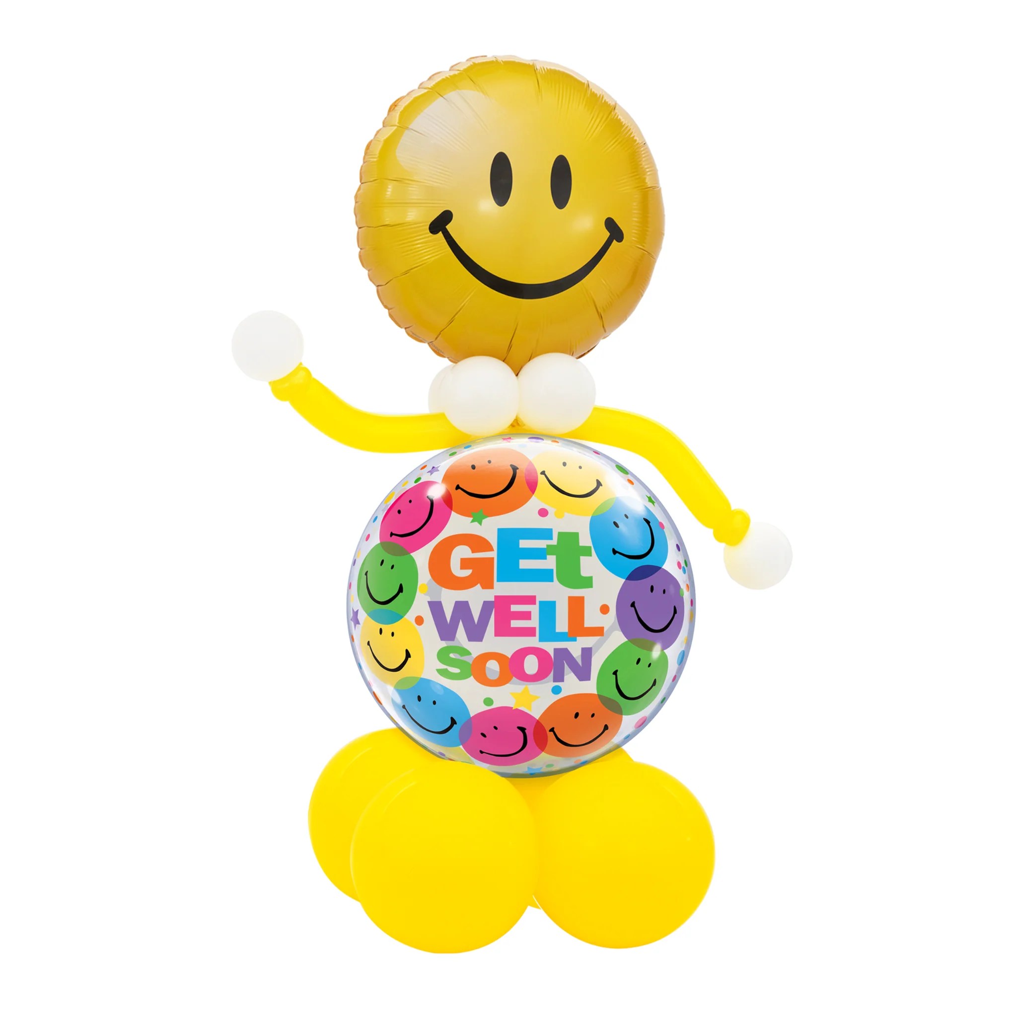 Sending Get Well Wishes Buddy! Just Baskits and Balloon Decor