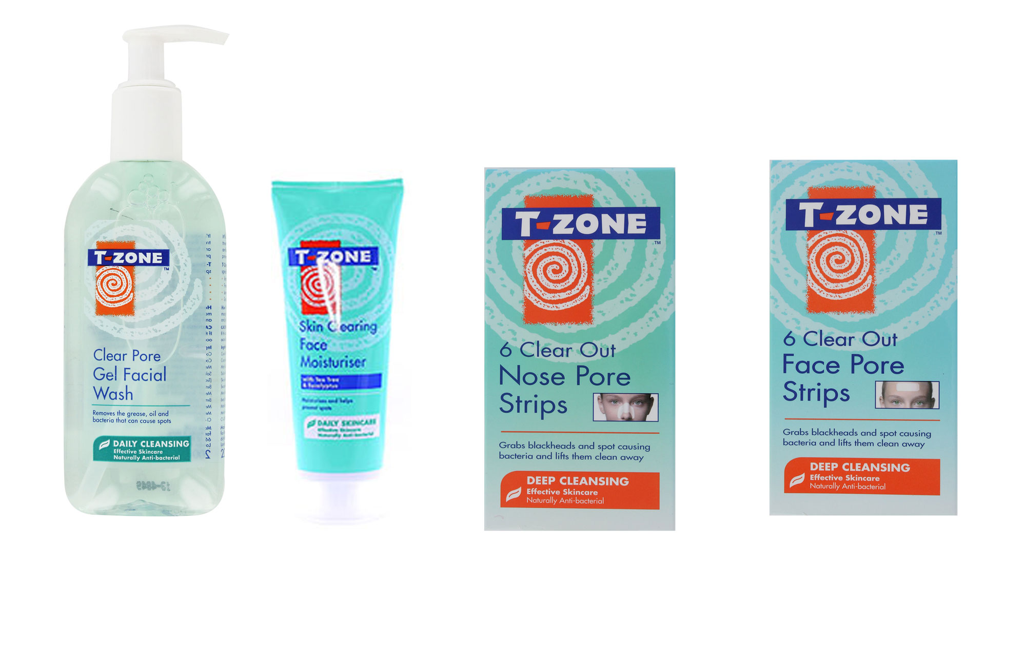 TZone Blackheads Strips Kit Face Nose Cleansing Facewash Moisturiser