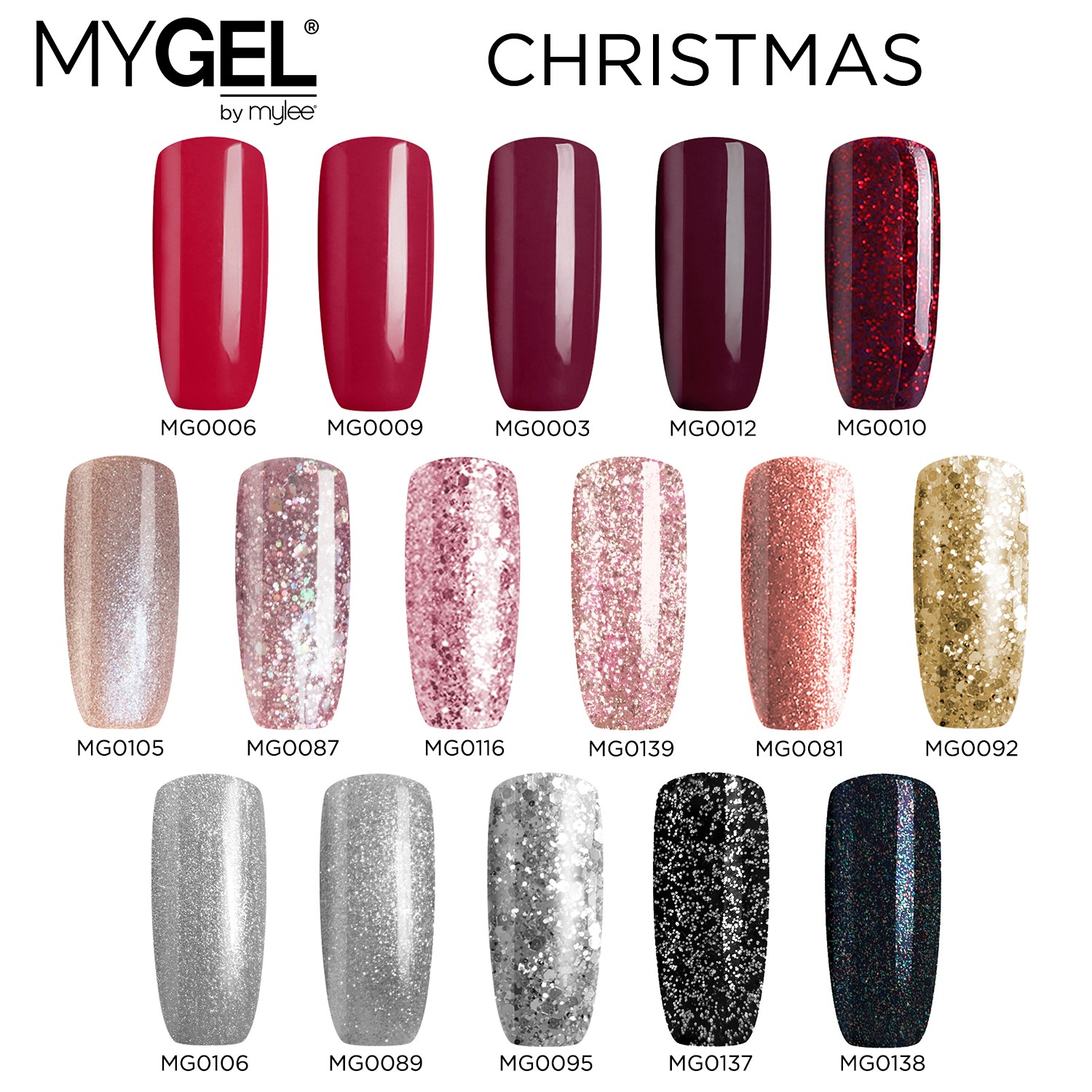 Mylee MYGEL Christmas Autumn Winter UV LED Gel Nail Polish Colours