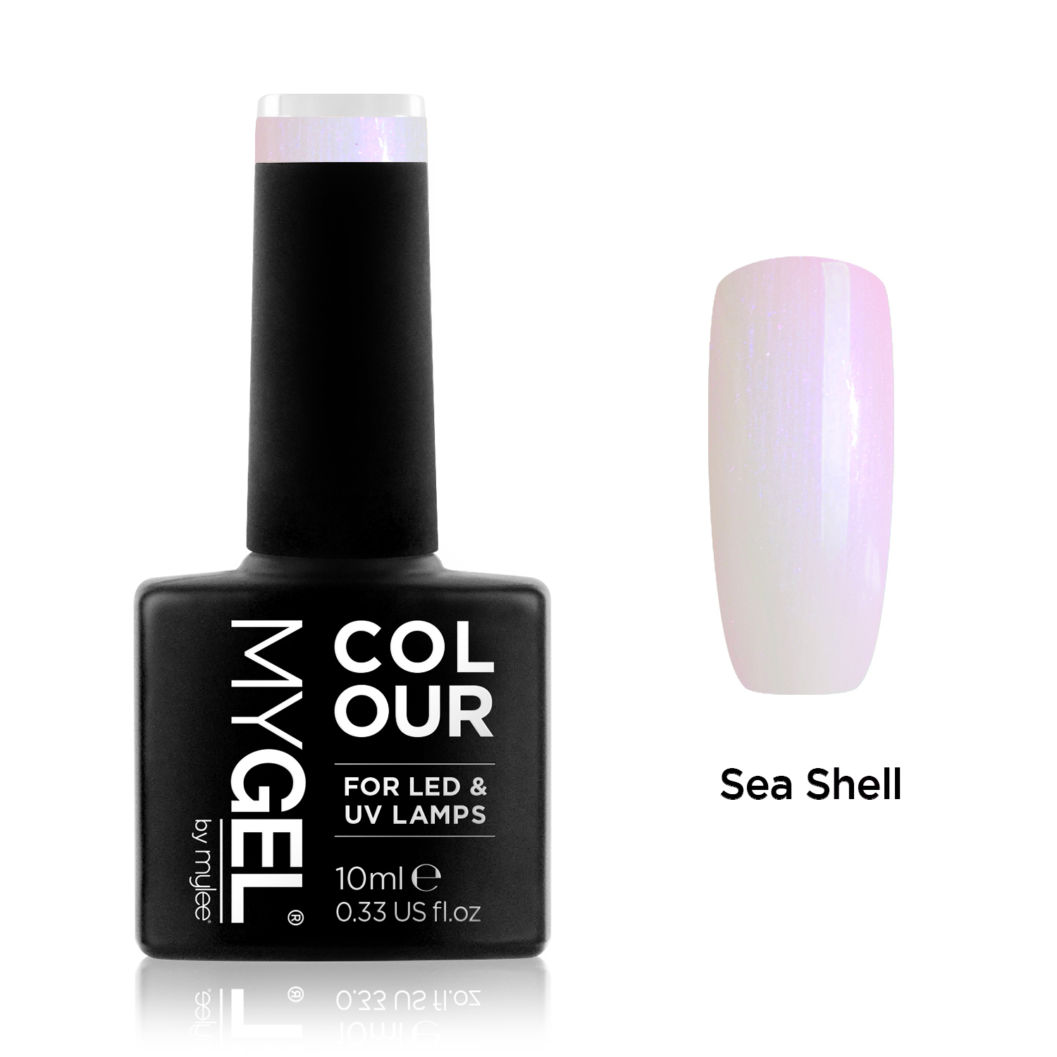 Mylee Sea Shell Sheer White UV LED SoakOff Gel Nail Polish Colour