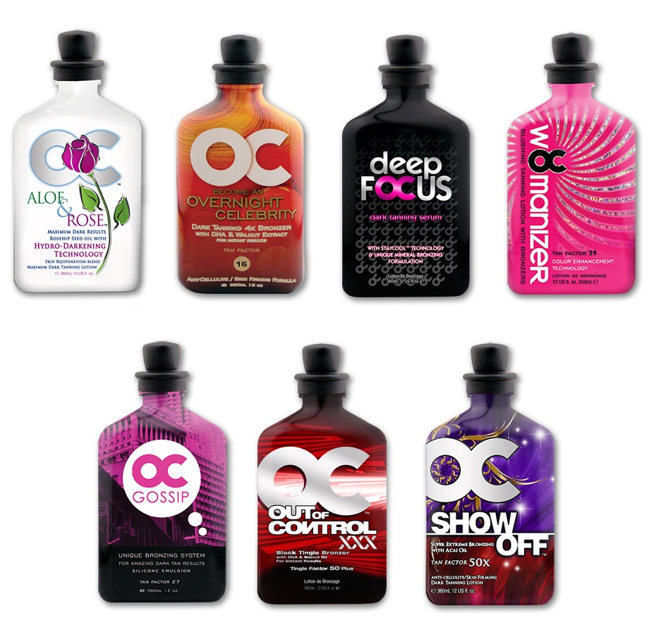 New OC Tanning Lotion Sunbed Cream Bronzer Complete Collection 360ml eBay