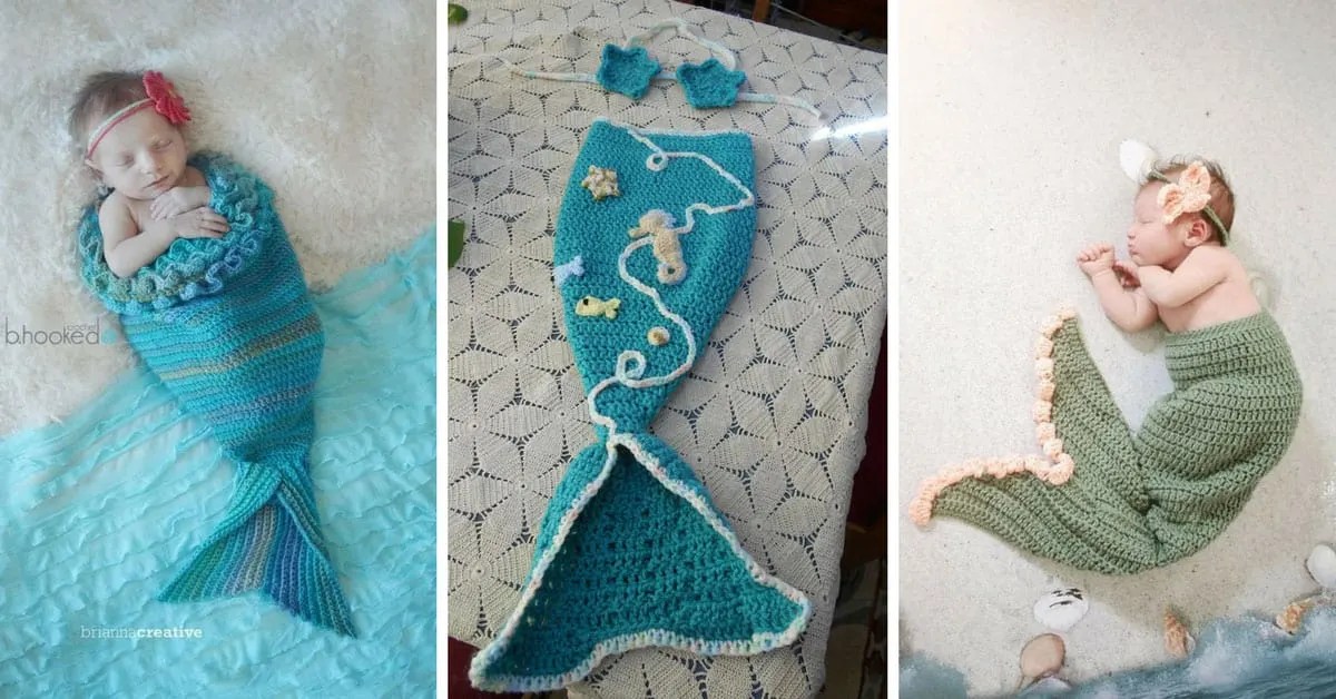9 SuperSweet Crochet Baby Mermaid Tail Patterns Everyone Will Adore