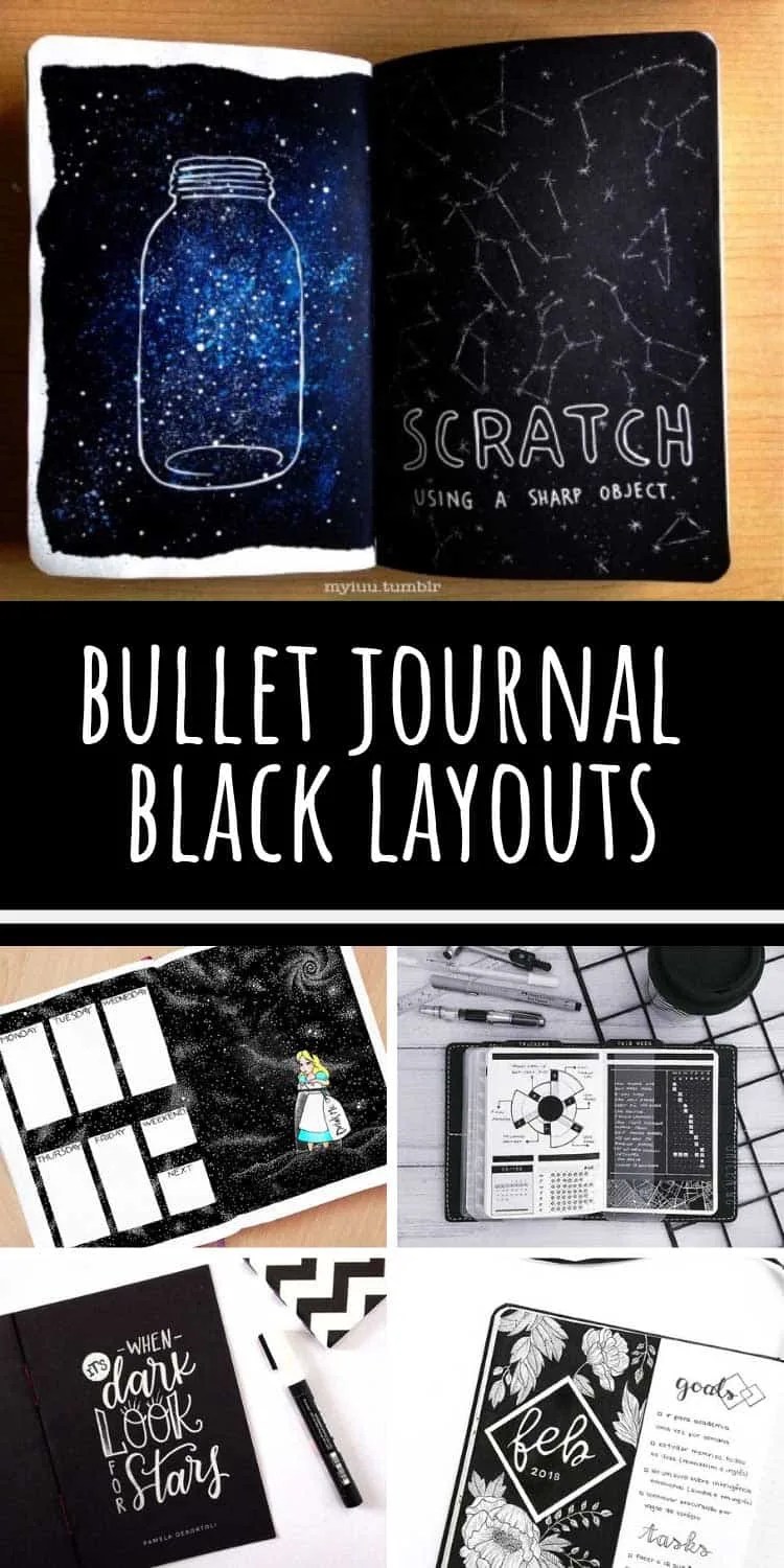 Dark Bullet Journal Themes {And how to make them!}