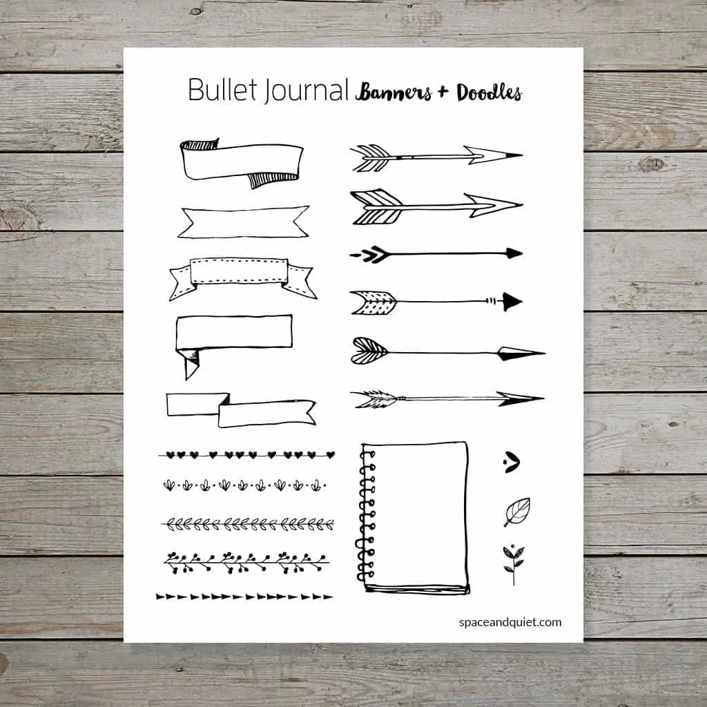 More than 50 Awesome Bullet Journal Printables to Help You be Creative