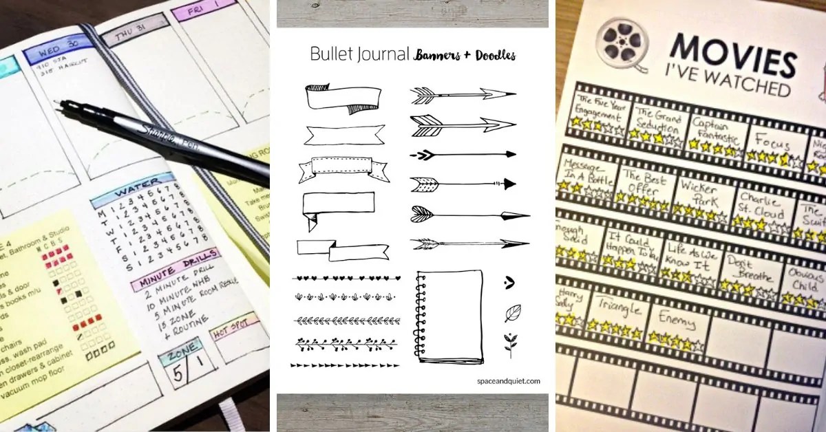 More than 50 Awesome Bullet Journal Printables to Help You be Creative