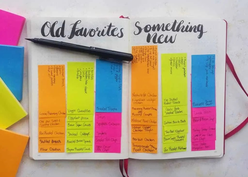 Take your meal planning to the next level with these creative bullet journal ideas!