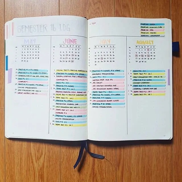 Creative School Bullet Journal Layouts {to help you stay on top of your