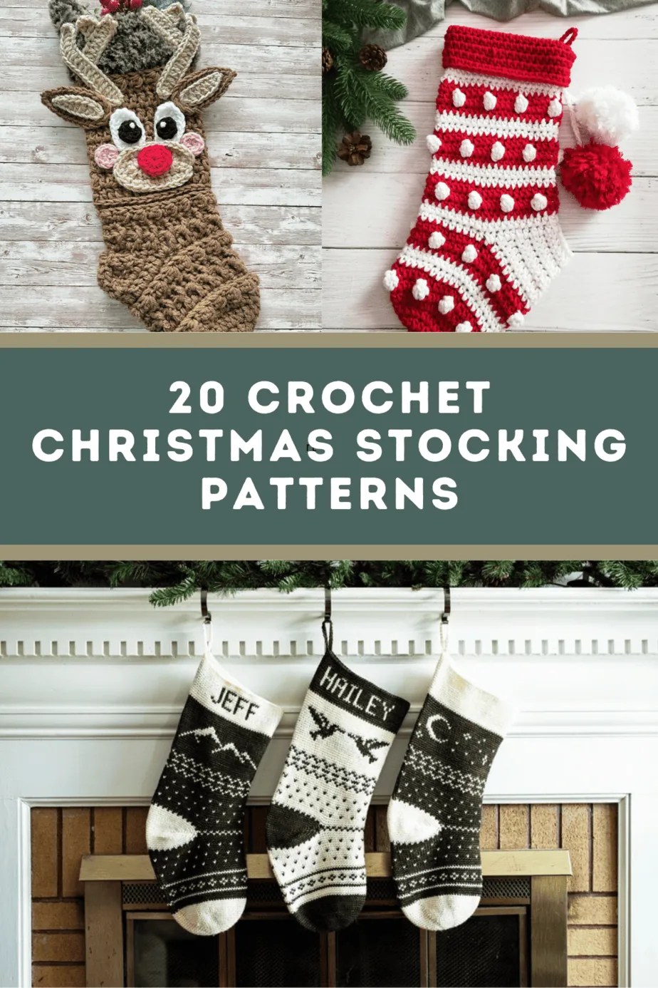 20+ Crochet Christmas Stocking Patterns to Deck the Halls with Handmade