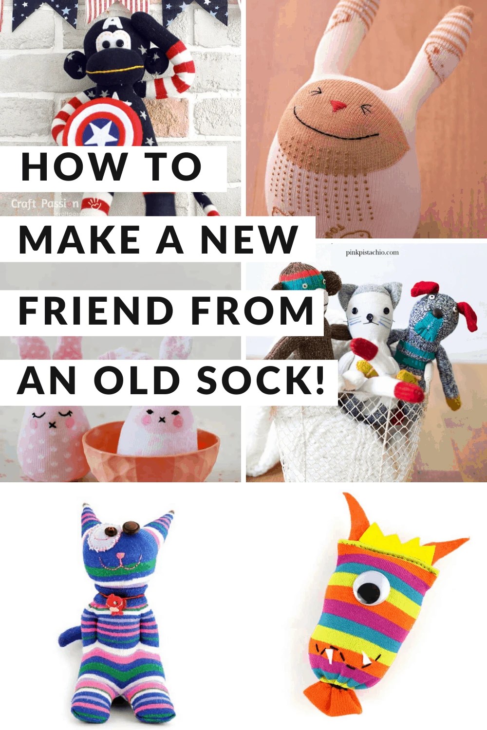 25 Easy DIY Sock Plushies and Animals You'll Want to Make this Weekend