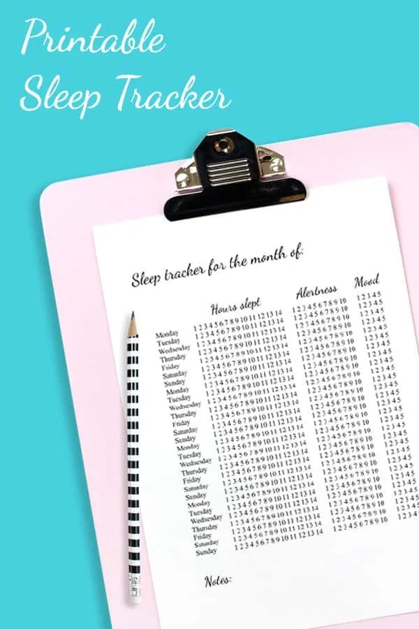 Download our Free Printable Sleep Diary to Take a Closer Look at Your Sleep