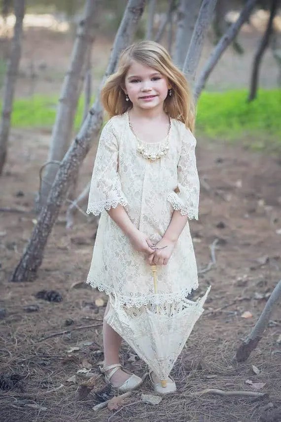 17 Rustic Flower Girl Dresses to Make Her Feel Like a Princess