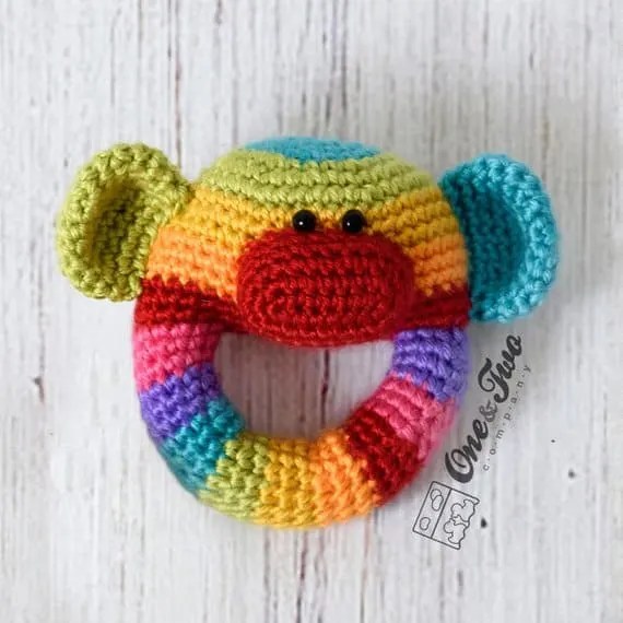 Sock Monkey Baby Rattle {Makes a great baby shower gift!}