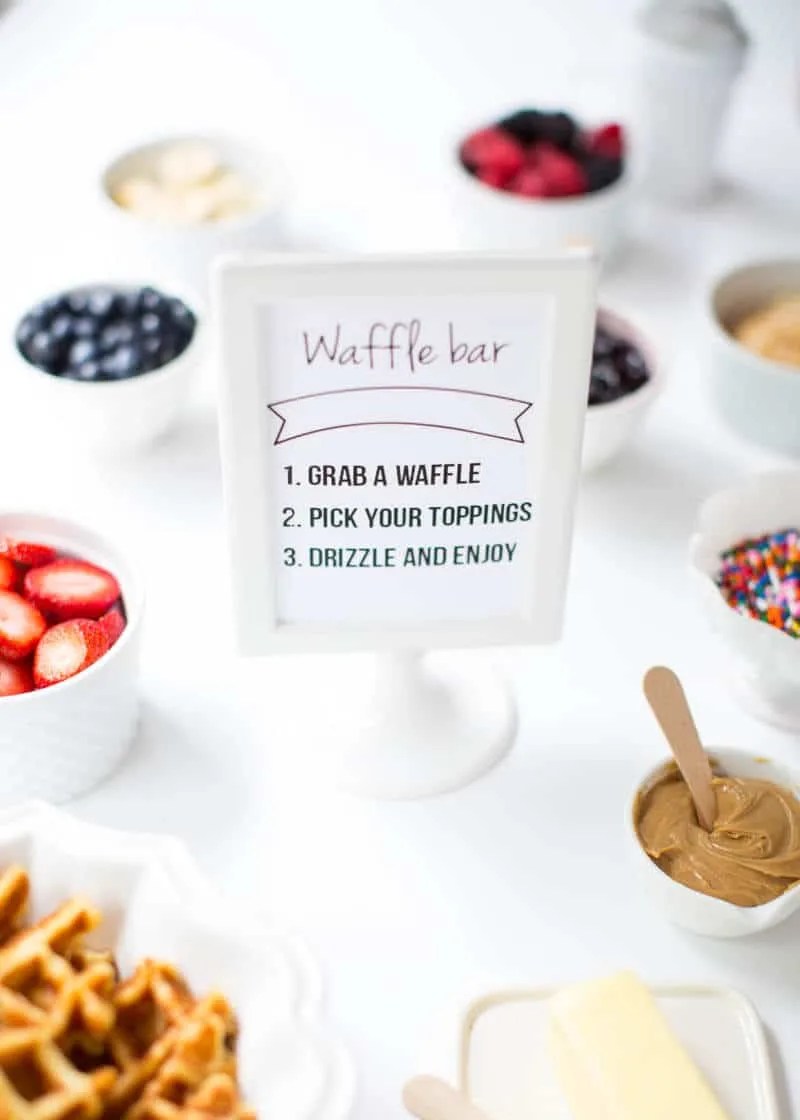 Waffle Station Ideas