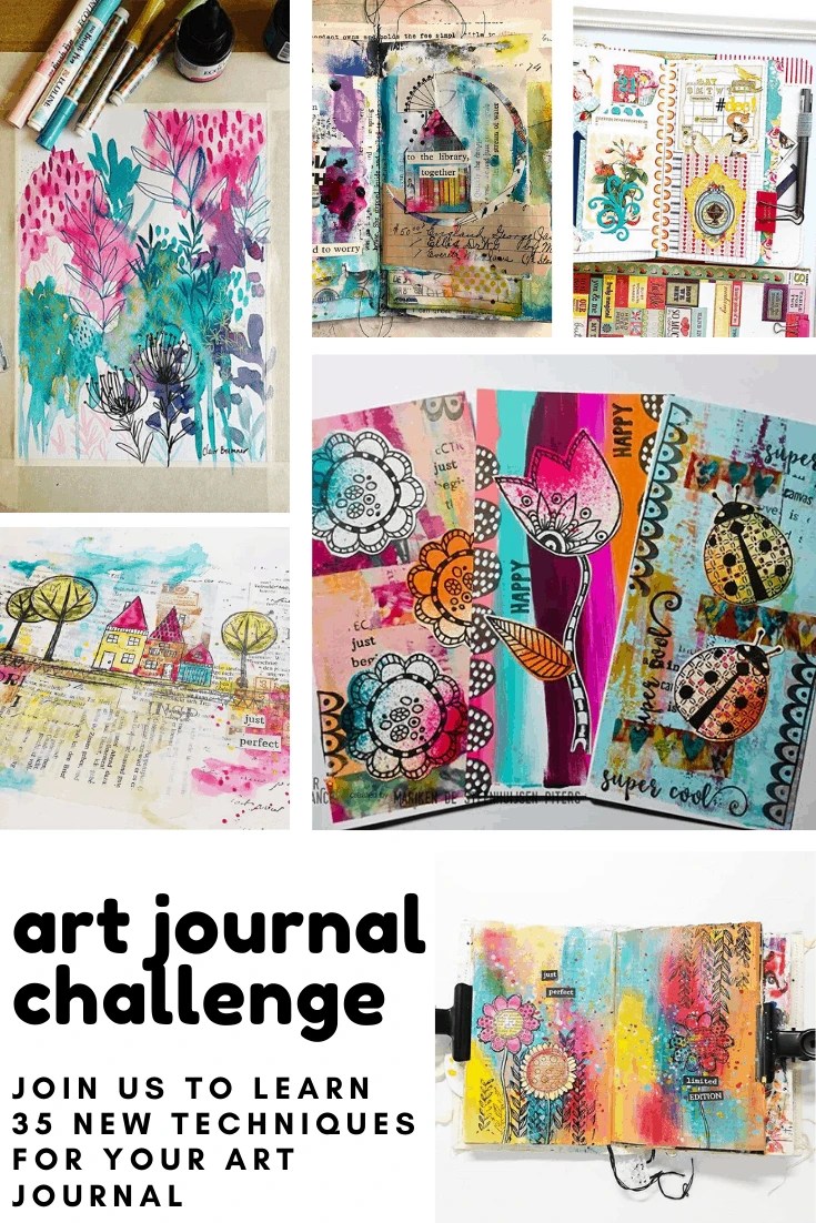 A 35 Day Art Journal Challenge to Inspire You to Try Something New