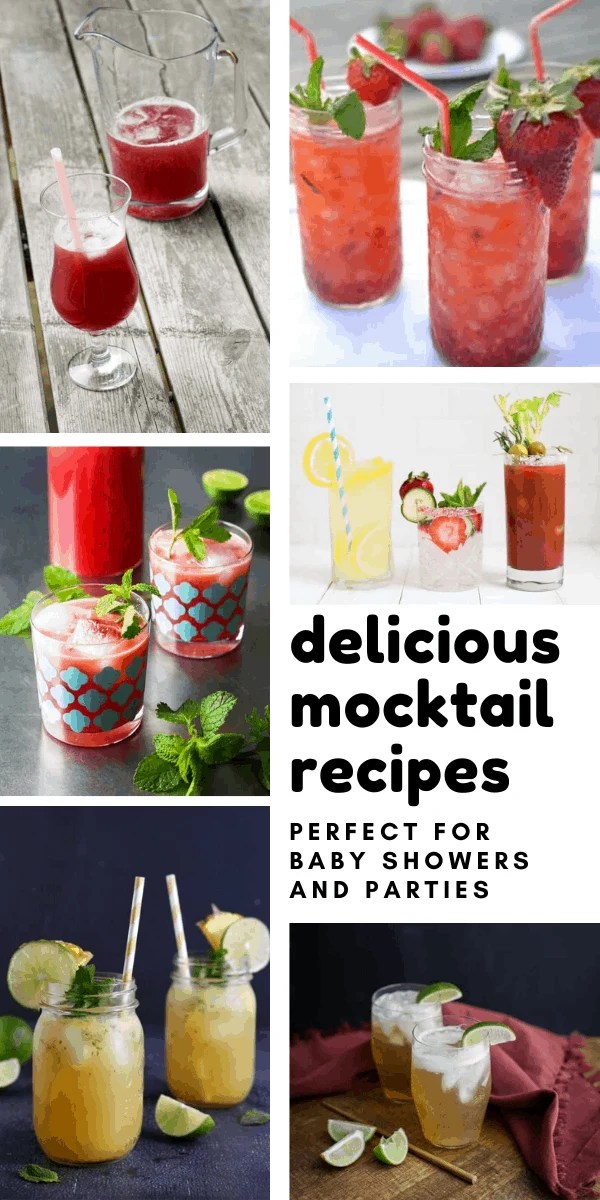 Baby Shower Mocktails {no one will believe they're alcohol free!}