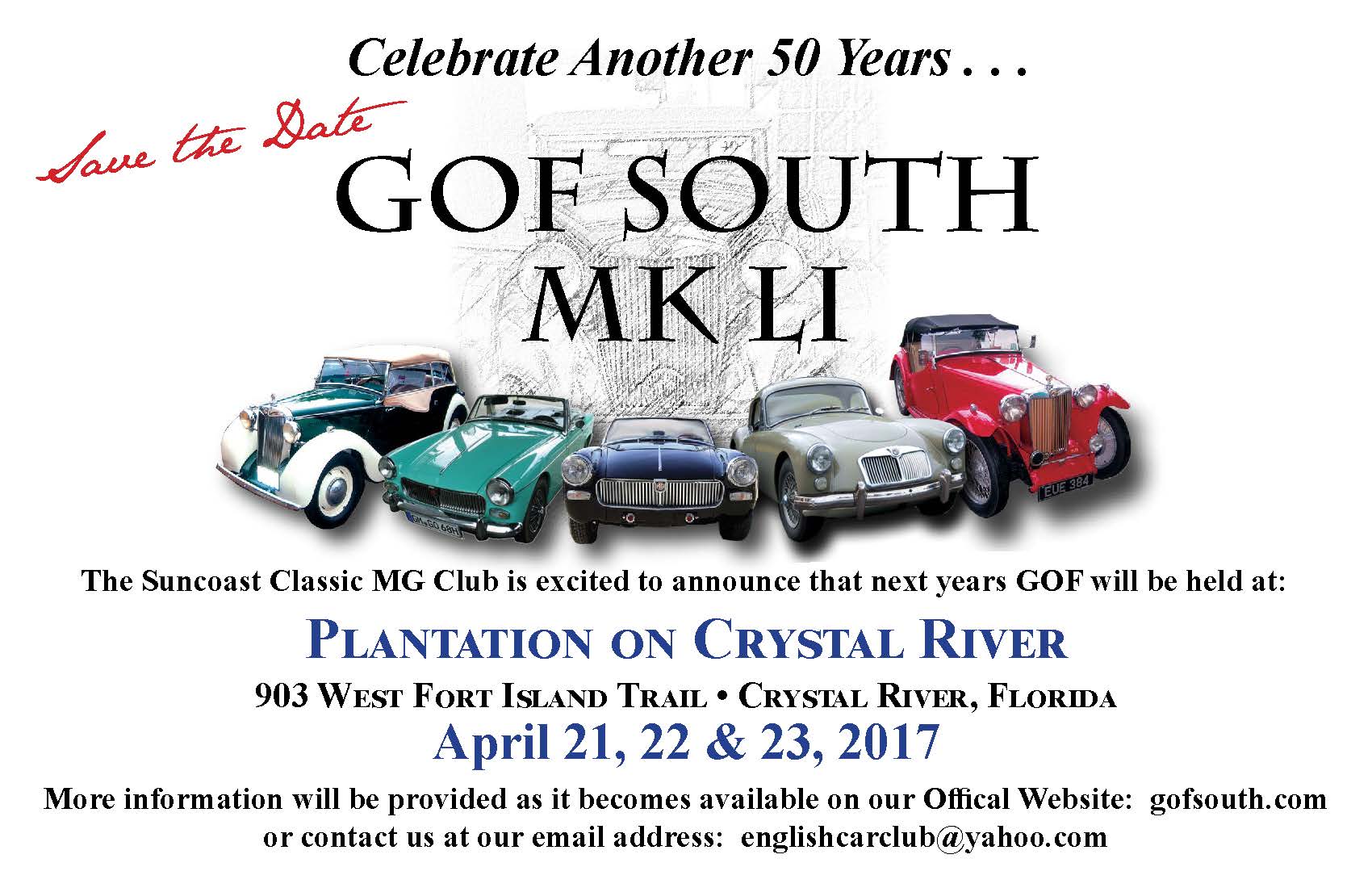 GOF South 2017 Plantation on Crystal River, FL Just British