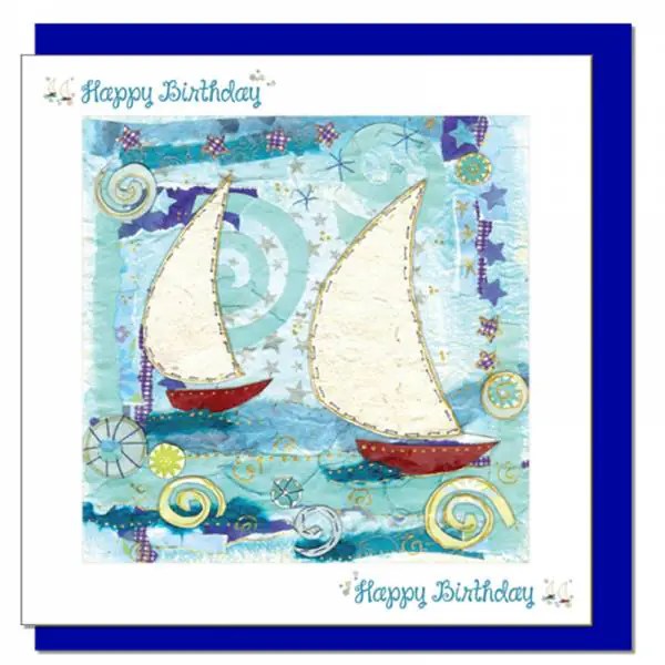 Birthday Sailing Greetings Card (with verse) Just Cards Direct