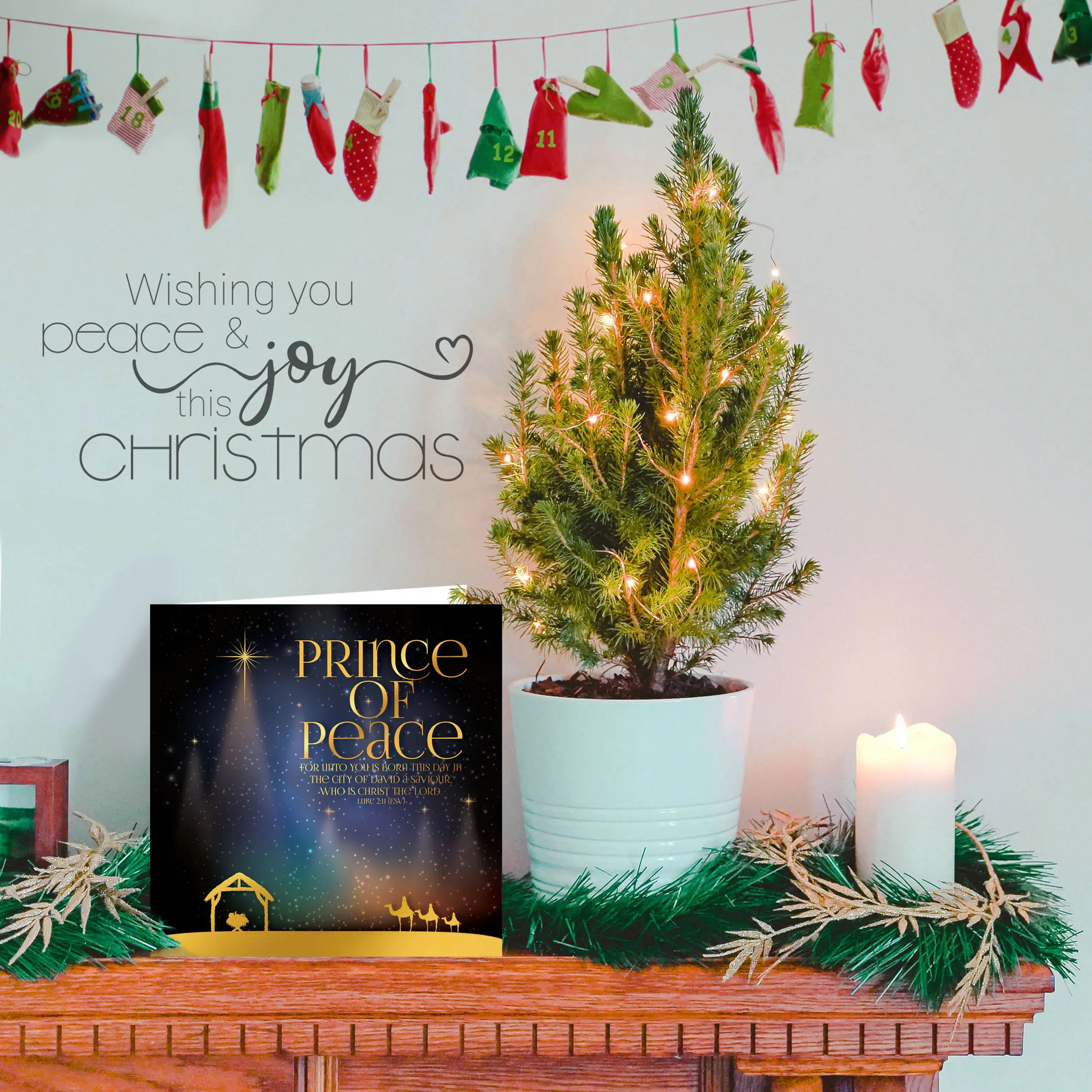 Prince of Peace Luxury Christmas Card Just Cards Direct Christian