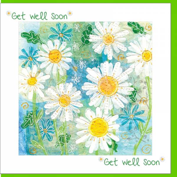 Get Well Daisy Greetings Card Just Cards Direct Christian Greetings
