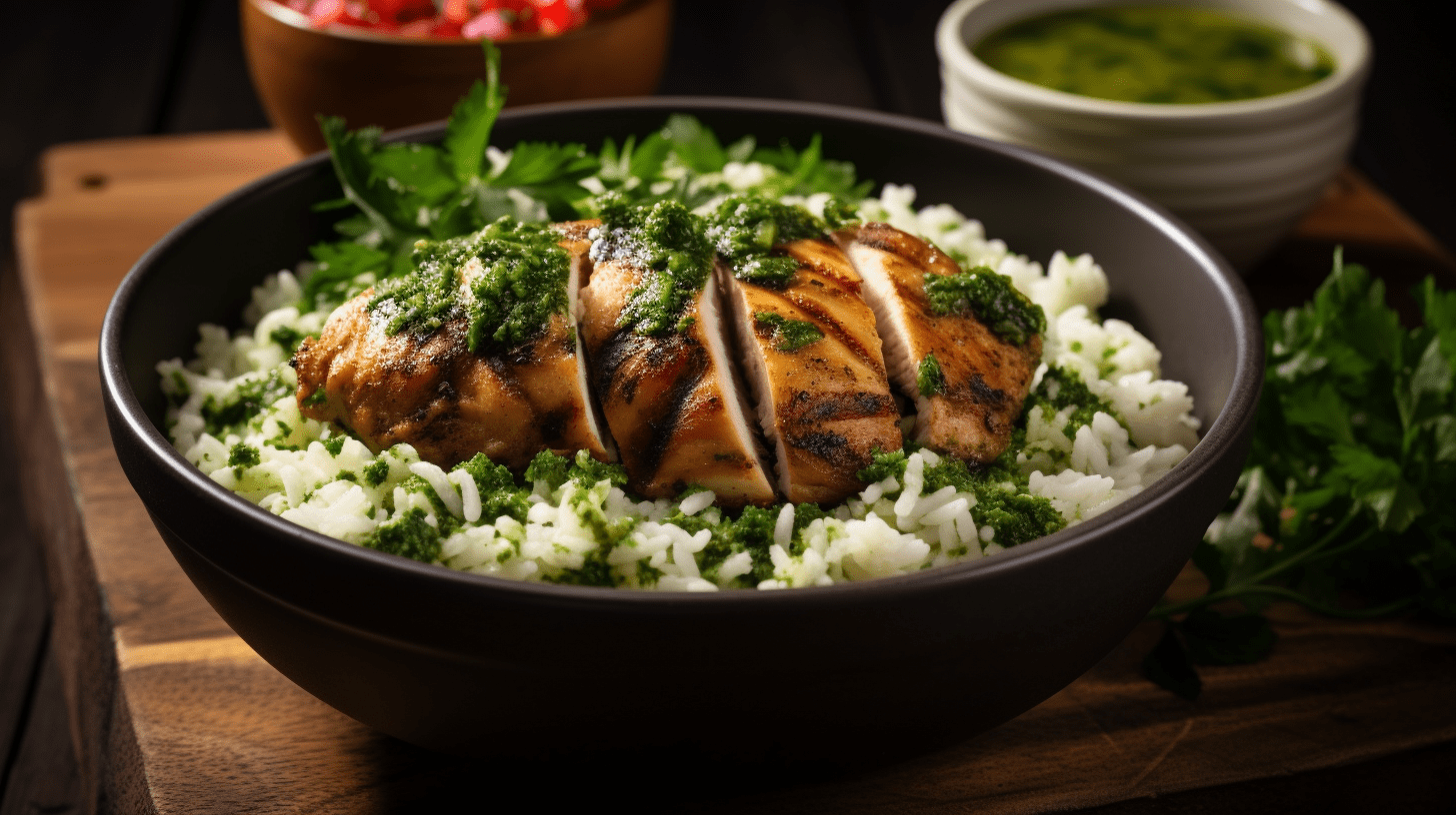 Chimichurri Chicken Thigh Rice Bowl Just Cook