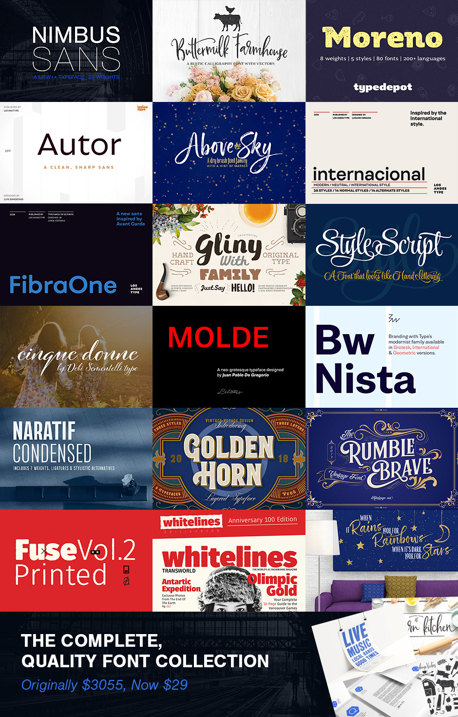 Quality Font Collection JUST™ Creative
