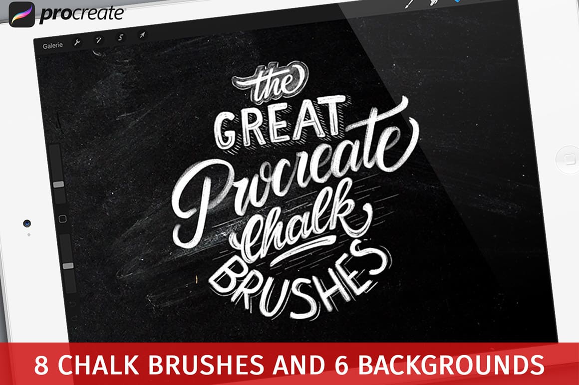 The Great Procreate Chalk Brushpack JUST™ Creative